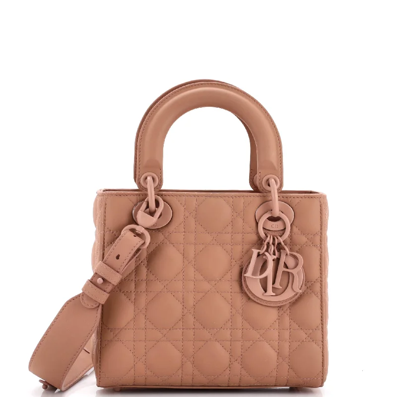 Shoulder bags with subtle embroidery for detail -Ultra Matte My ABCDior Lady Dior Bag Cannage Quilt Calfskin