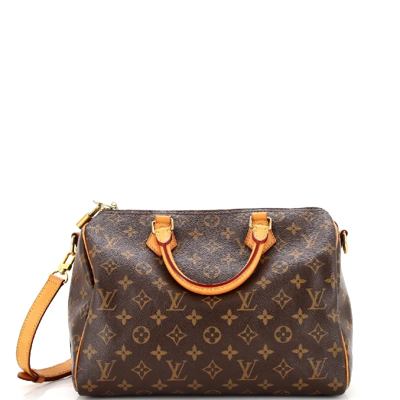 Small shoulder bags perfect for quick errands -Speedy Bandouliere Bag Monogram Canvas 30