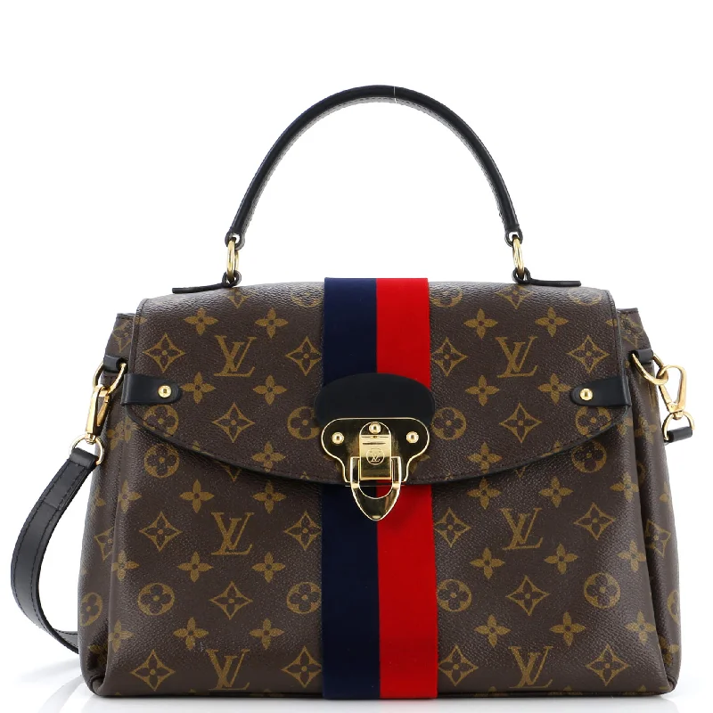 Shoulder bags with reinforced stitching for durability -Georges Handbag Monogram Canvas MM