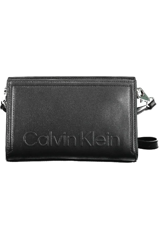 Shoulder bags with soft fabric for comfort -Calvin Klein Elegant  Shoulder Bag with Sleek Logo Women's Detail