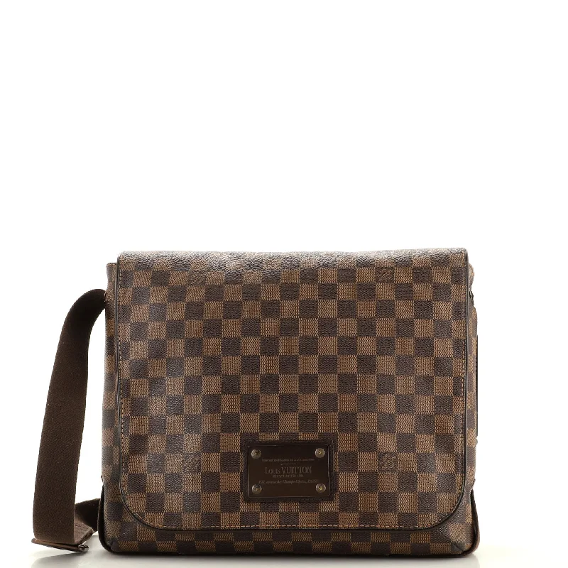 Shoulder bags with sturdy canvas for longevity -Brooklyn Handbag Damier MM