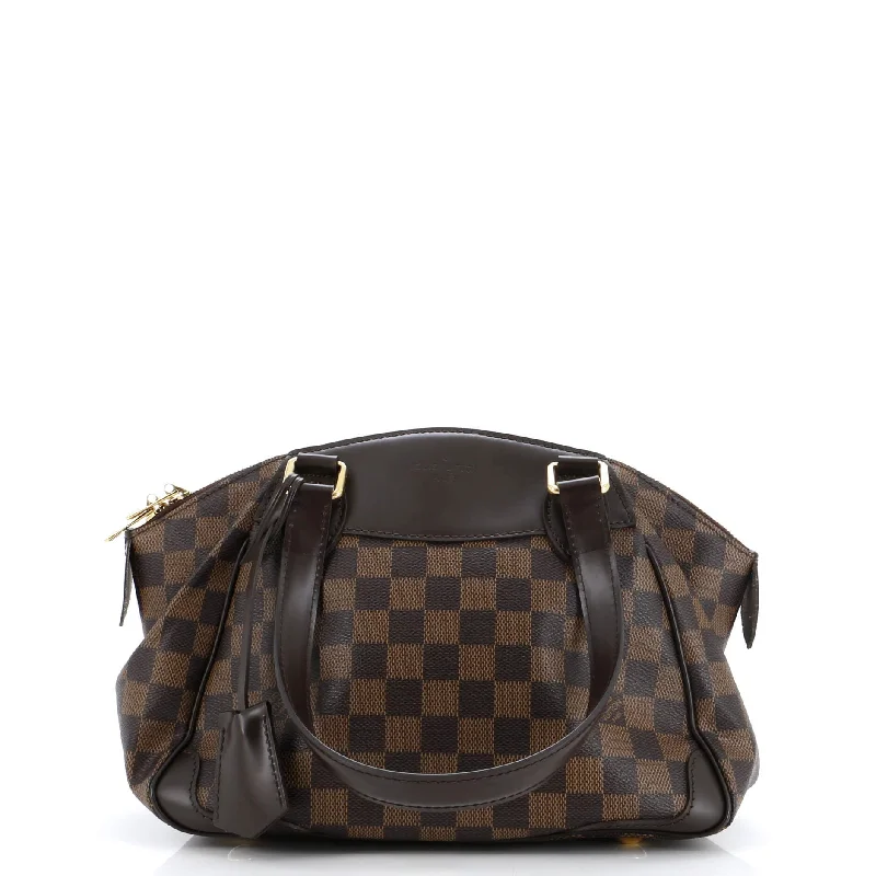 Shoulder bags with padded interiors for laptops -Verona Handbag Damier PM