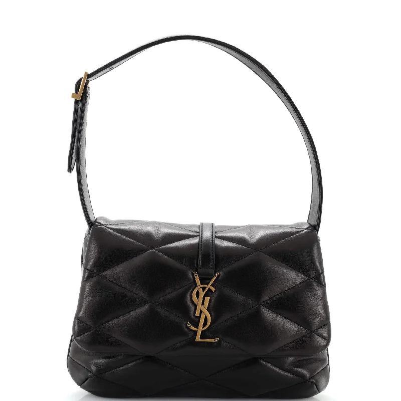 Shoulder bags with bold checks for trend -Le 57 Shoulder Bag Quilted Leather