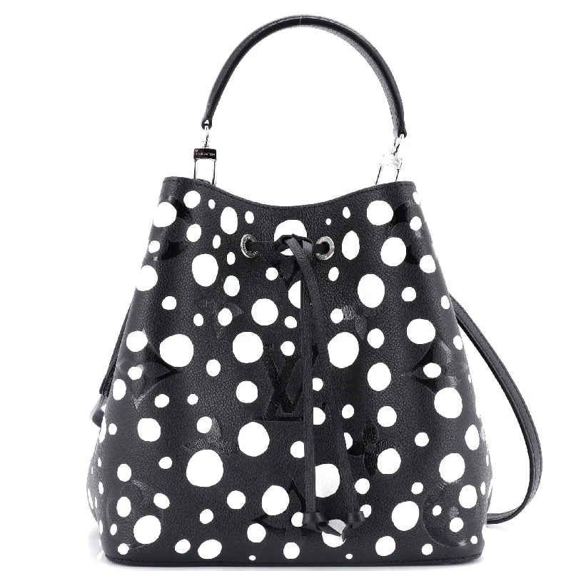 Shoulder bags with polka dots for fun -NeoNoe Handbag Yayoi Kusama Infinity Dots Monogram Empreinte Giant MM