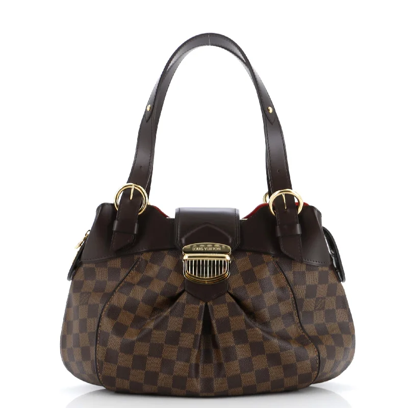 Vegan leather shoulder bags for eco-friendly style -Sistina Handbag Damier PM