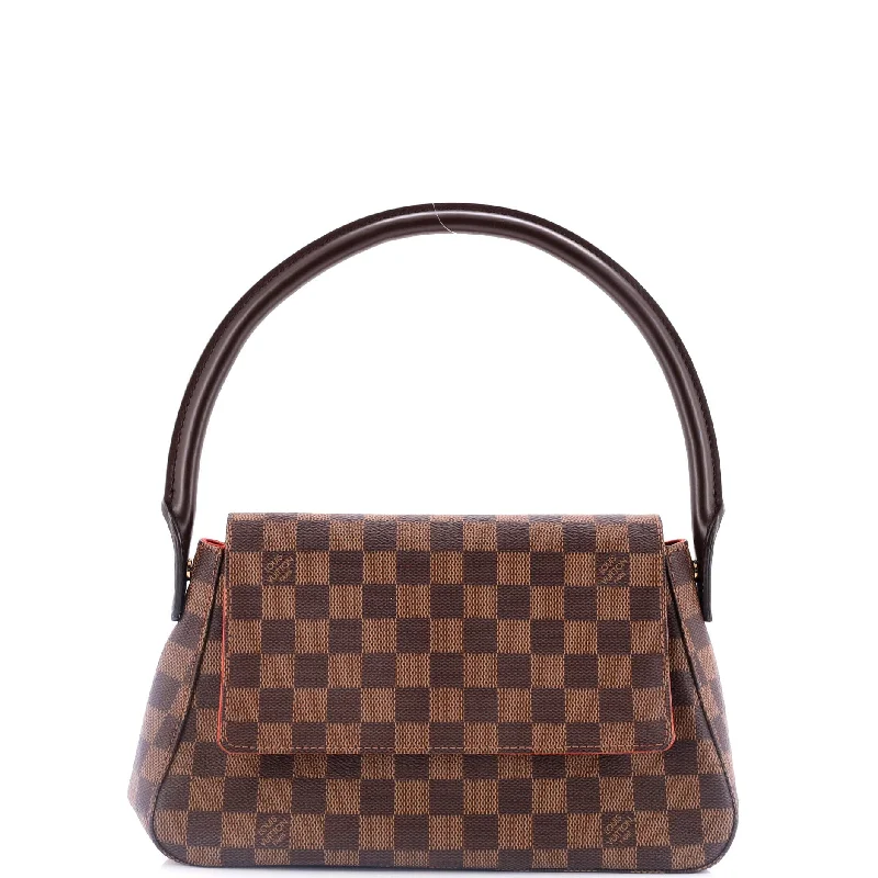 Shoulder bags with spacious interiors for storage -Looping Handbag Damier Mini