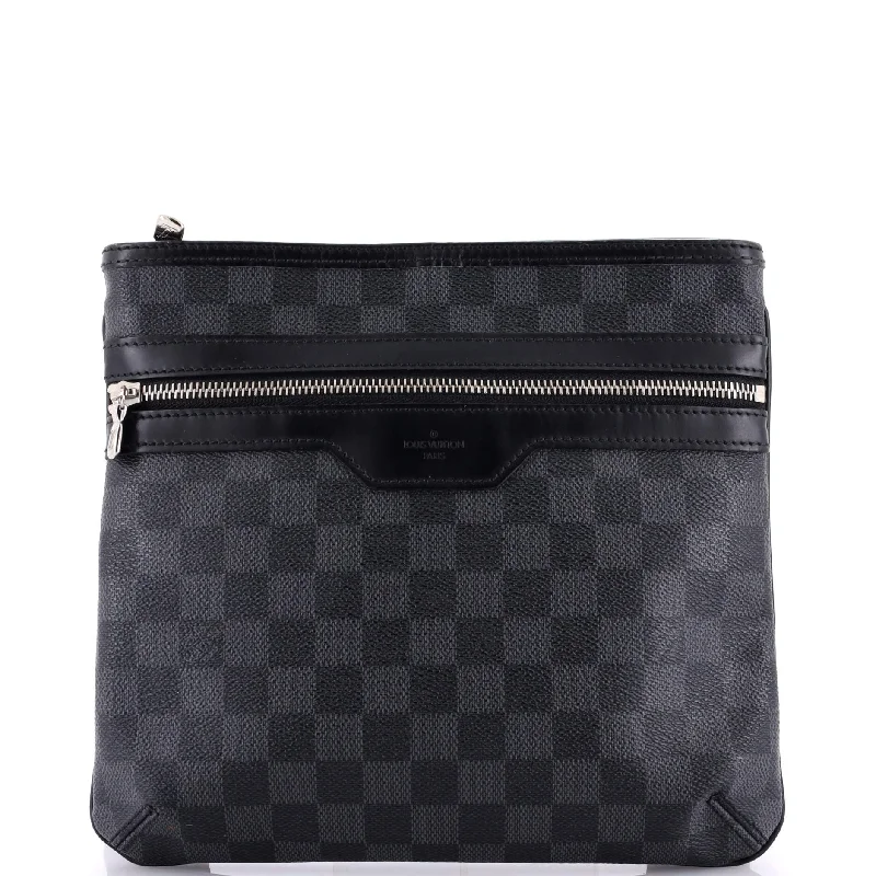 Shoulder bags with soft linings for protection -Thomas Handbag Damier Graphite