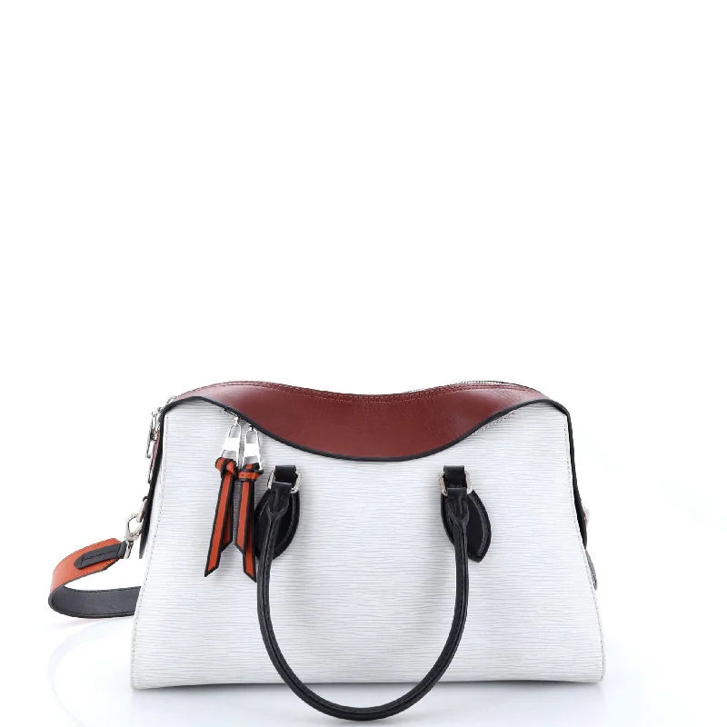 Shoulder bags with geometric patterns for modernity -Tuileries Handbag Epi Leather