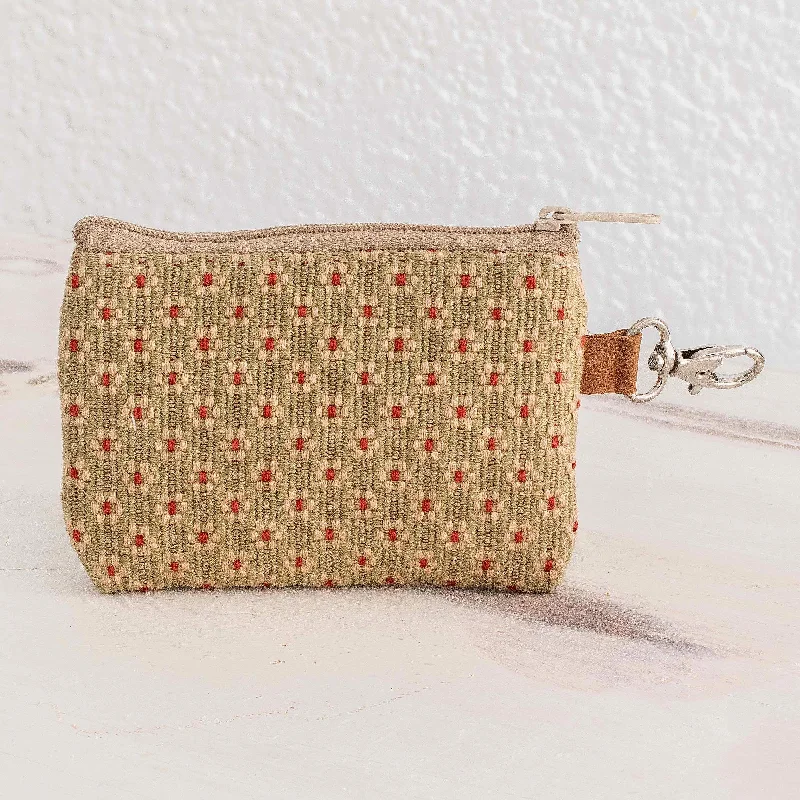 Spring Ditsy Flowered Cotton Coin Purse