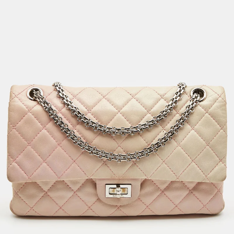 Shoulder bags with polka dots for fun -Chanel Ombre Quilted Leather Reissue 2.55 Classic 226 Flap Bag