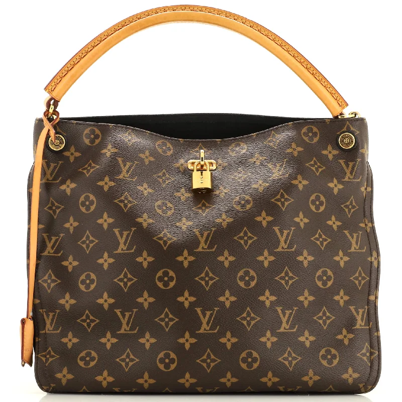 Shoulder bags with sleek zippers for closure -Gaia Handbag Monogram Canvas