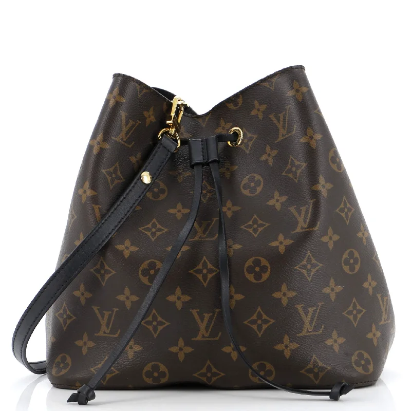 Shoulder bags with sleek black for elegance -NeoNoe Handbag Monogram Canvas MM