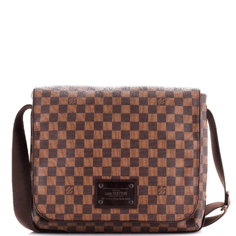 Shoulder bags with modern logos for branding -Brooklyn Handbag Damier MM