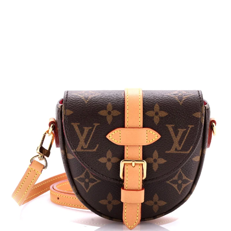 Shoulder bags with vegan suede for softness -Chantilly Handbag Monogram Canvas Micro