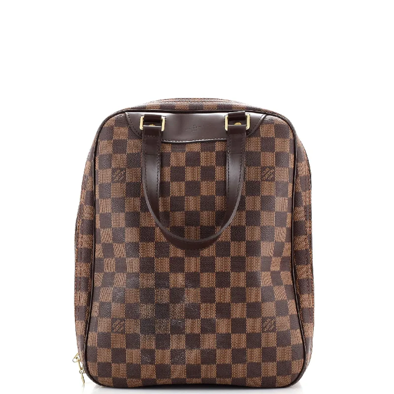 Shoulder bags with suede accents for texture -Excursion Handbag Damier