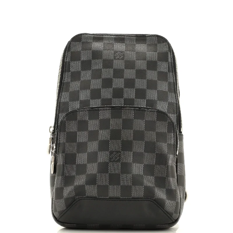 Small shoulder bags perfect for quick errands -Avenue Sling Bag Damier Infini Leather