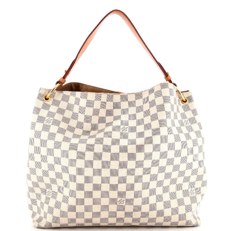 Shoulder bags with double straps for strength -Graceful Handbag Damier MM