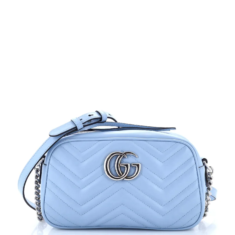 Shoulder bags with chevron designs for trend -GG Marmont Shoulder Bag Matelasse Leather Small