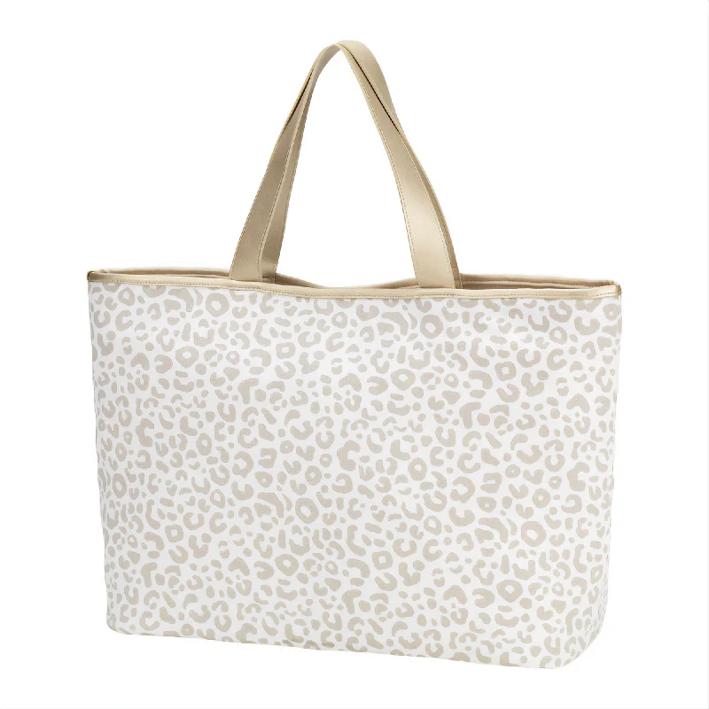 Natural Leopard Ally Tote