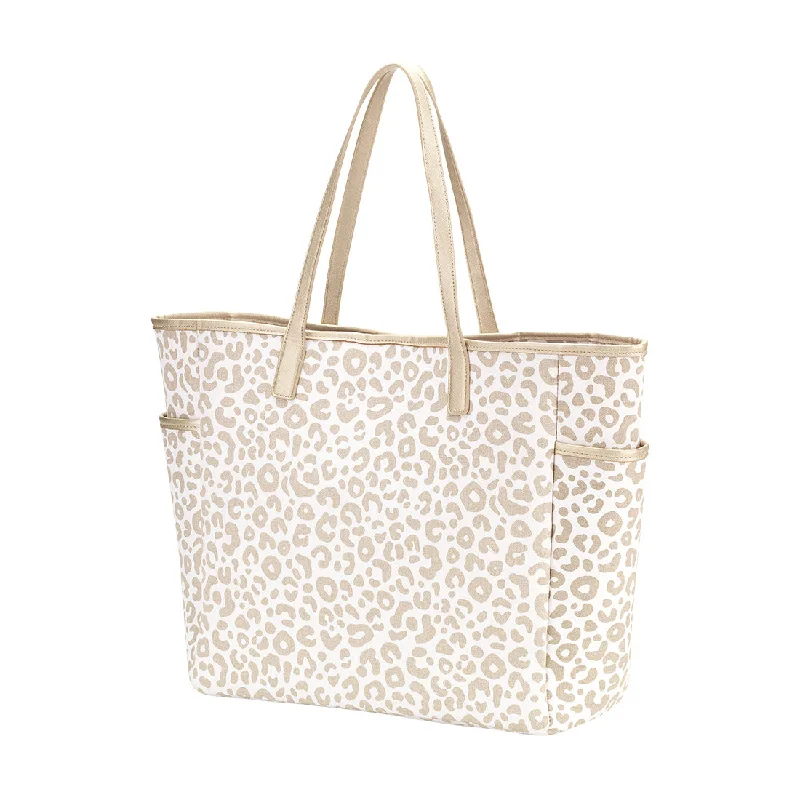 Natural Leopard Hayden Tote