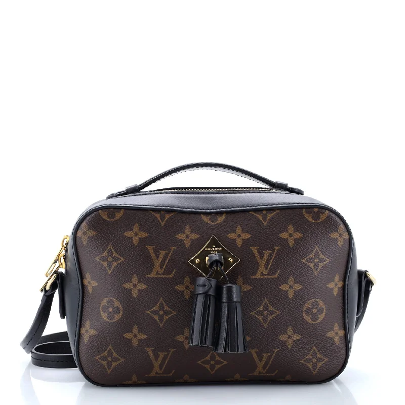 Shoulder bags with sturdy bases for support -Saintonge Handbag Monogram Canvas with Leather