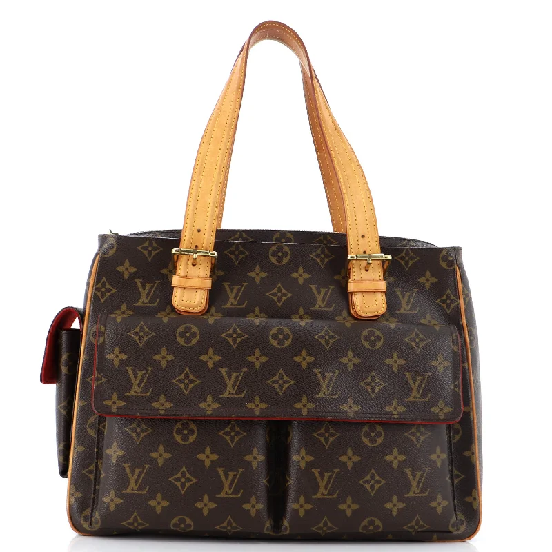 Vegan leather shoulder bags for eco-friendly style -Multipli Cite Handbag Monogram Canvas