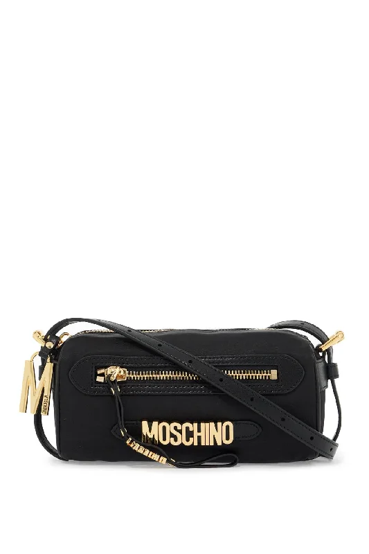 Shoulder bags with modern cutouts for style -Moschino Shoulder Bag With Metal Logo Detail