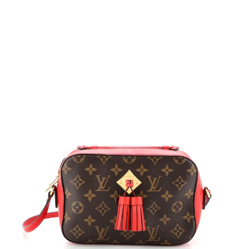 Reversible shoulder bags offering two chic looks -Saintonge Handbag Monogram Canvas with Leather