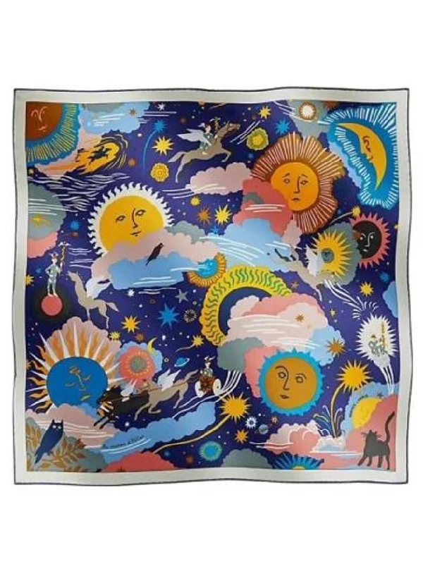 Au Royaume d Helios Silk Women Scarf 70 H984028S 01