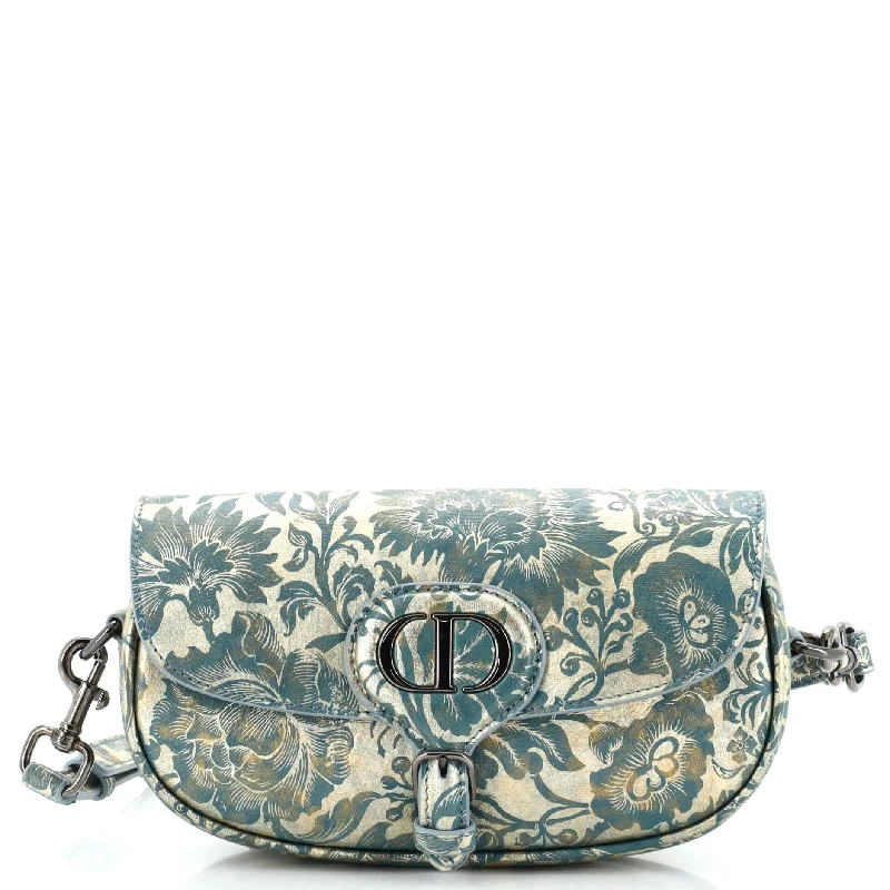 Large shoulder bags with spacious interior pockets -Bobby Flap Bag Printed Leather East West