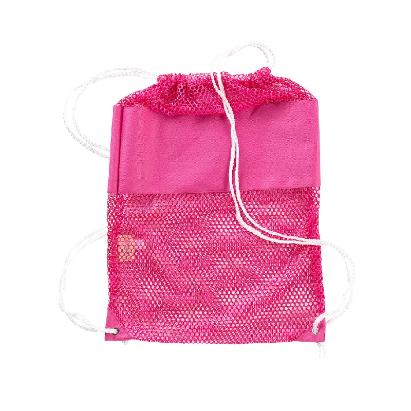 Hot Pink Mesh Backpack