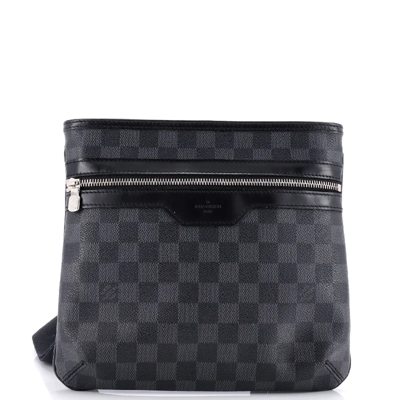 Reversible shoulder bags offering two chic looks -Thomas Handbag Damier Graphite