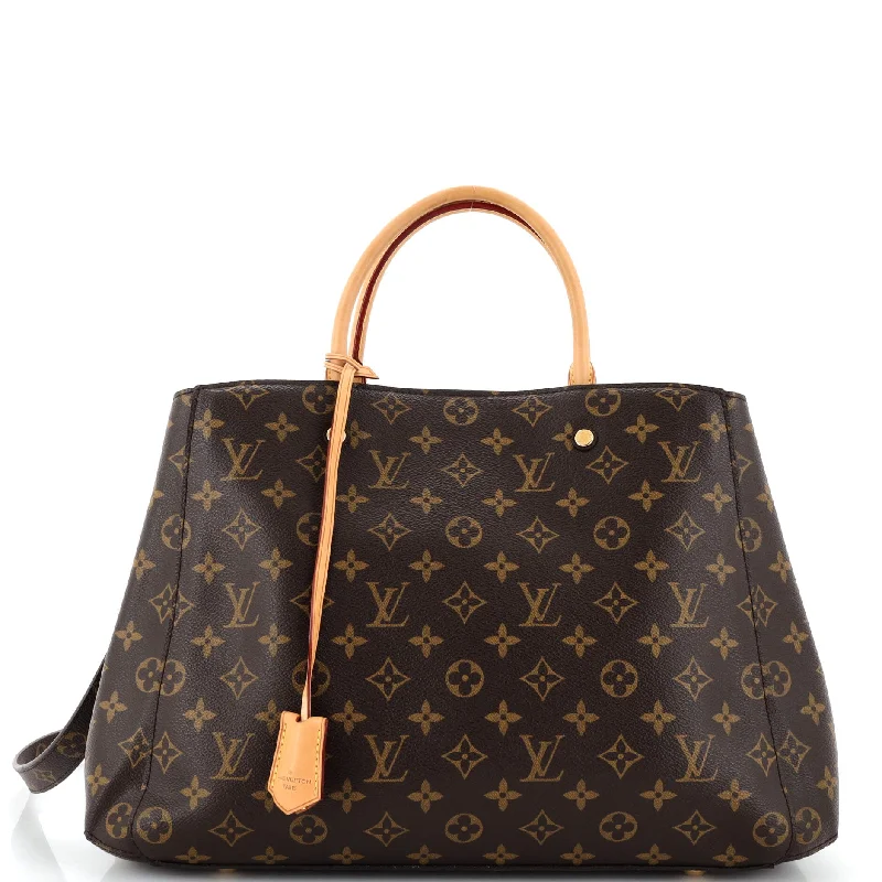 Shoulder bags with structured shapes for class -Montaigne Handbag Monogram Canvas GM