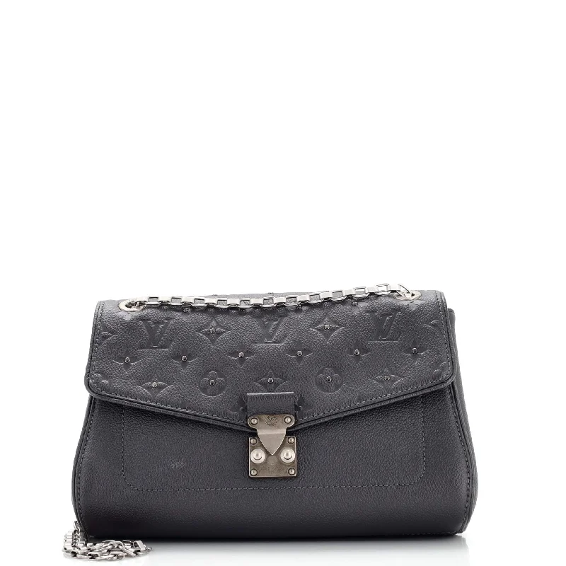 Shoulder bags with sleek black for elegance -Saint Germain Handbag Studded Monogram Empreinte Leather PM