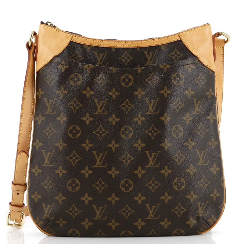 Shoulder bags with expandable sides for flexibility -Odeon Handbag Monogram Canvas MM