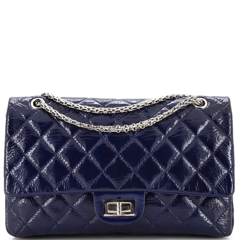 Shoulder bags with soft velvet for luxury -Reissue 2.55 Flap Bag Quilted Crinkled Patent 227