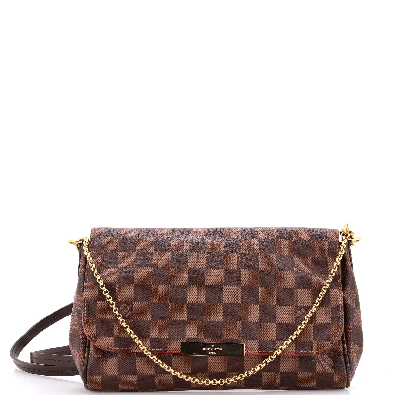 Shoulder bags with quilted leather for luxury -Favorite Handbag Damier MM