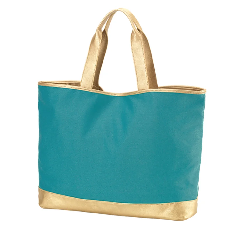 Teal Cabana Tote