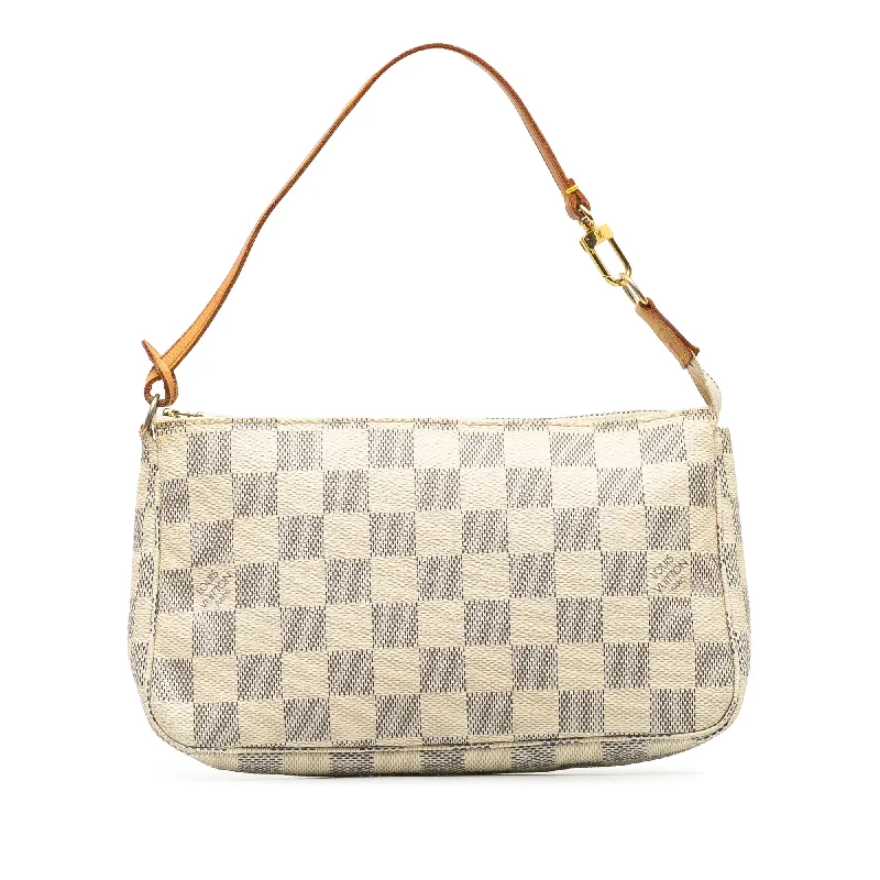 Beige Louis Vuitton Damier Azur Pochette Accessoires