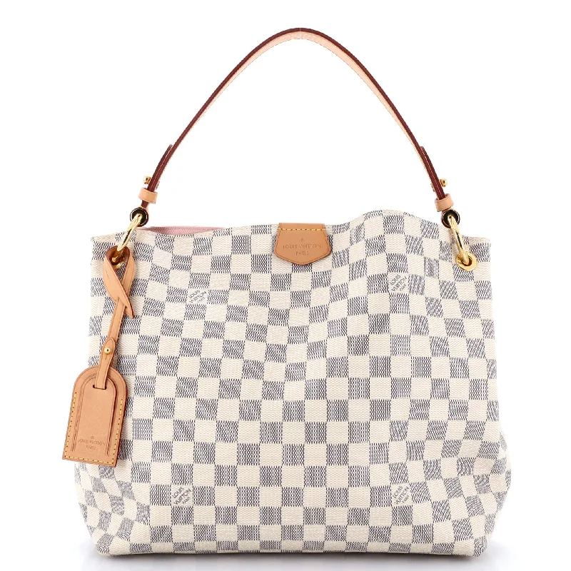 Leather shoulder bags for stylish everyday carry -Graceful Handbag Damier PM