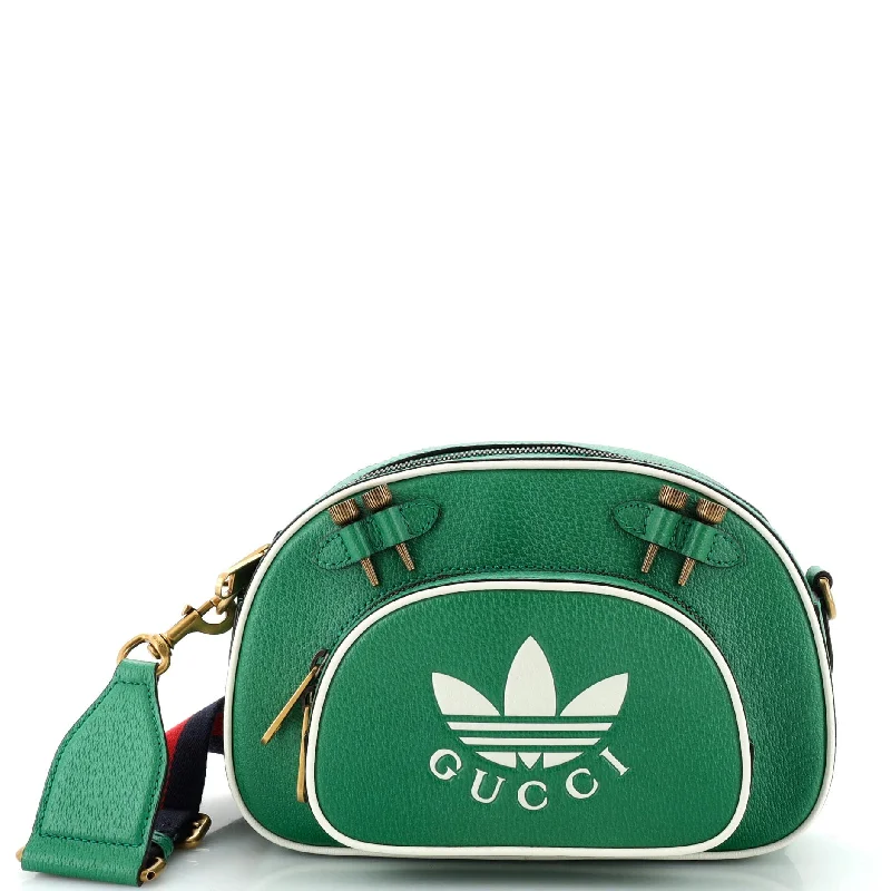 Shoulder bags with neutral leather for elegance -x adidas Messenger Shoulder Bag Leather Medium