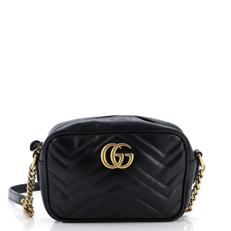 Shoulder bags with polka dots for fun -GG Marmont Shoulder Bag Matelasse Leather Mini