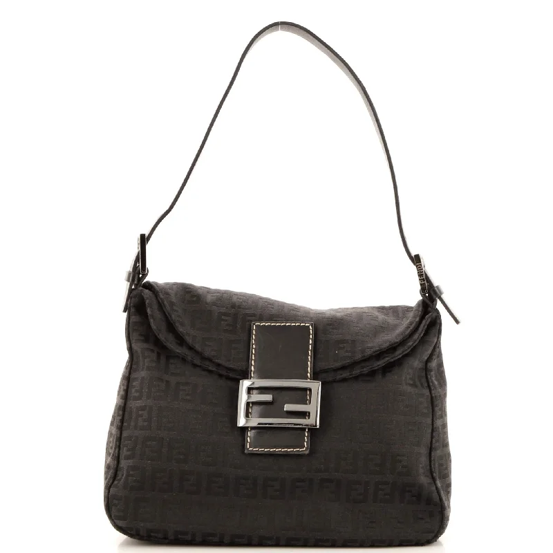 Shoulder bags with bold checks for trend -Flap Shoulder Bag Zucchino Canvas Small