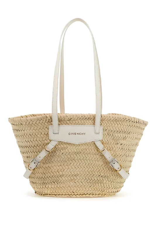 Shoulder bags with spacious interiors for storage -Givenchy Raffia Voyou Shoulder Bag