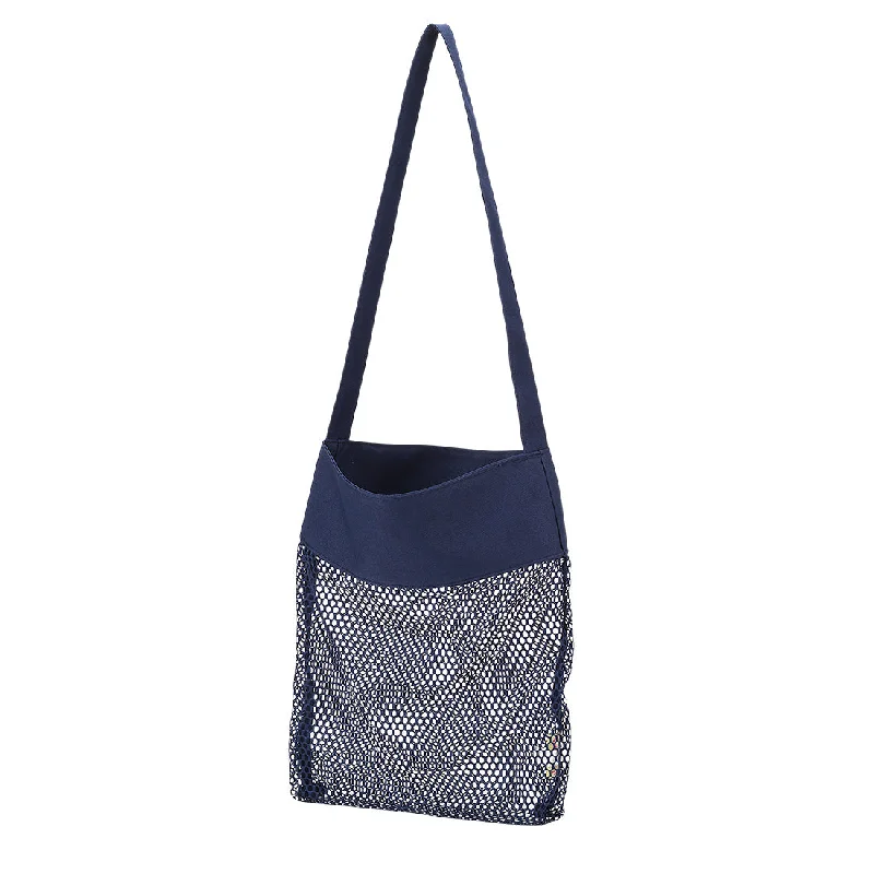 Navy Mesh Tote