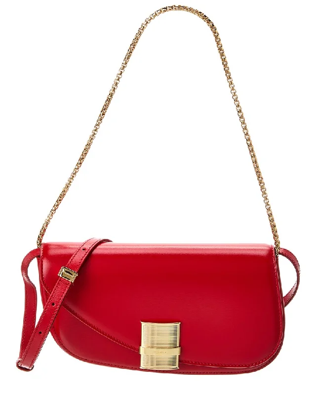 Shoulder bags with minimalist sleek silhouettes -Ferragamo Fiamma XS Leather Shoulder Bag