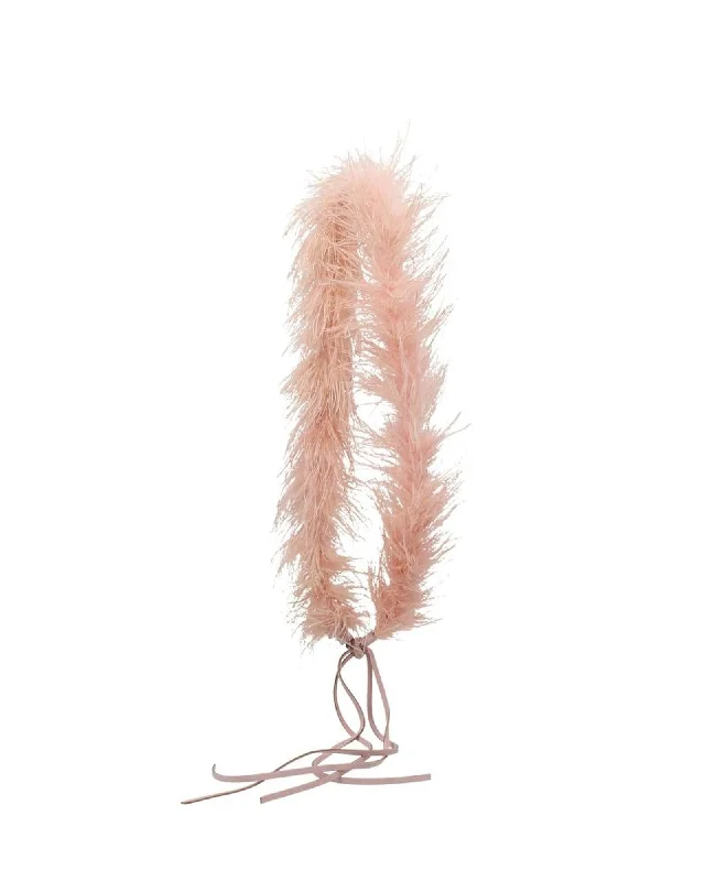 Best tote bags with soft handles for comfortable all-day wear-Prada Feather Headband in Pink