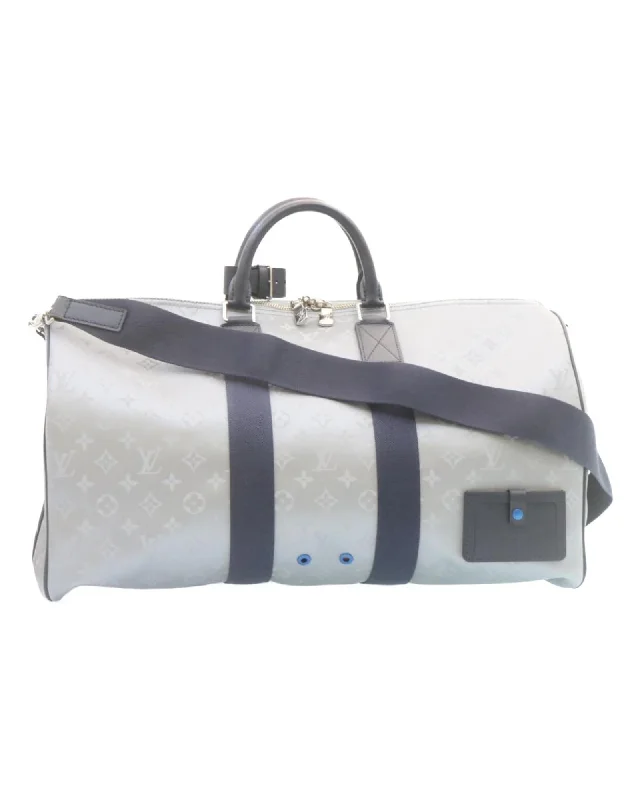 Tote bags with fold-over flaps for a functional and stylish closure-Monogram Satellite Keepall Bandouliere 50 - LV Auth 28677A