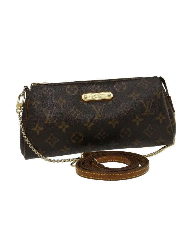 Tote bags with travel-inspired designs for a wanderlust vibe-Authentic Louis Vuitton Monogram Eva Shoulder Bag M95567