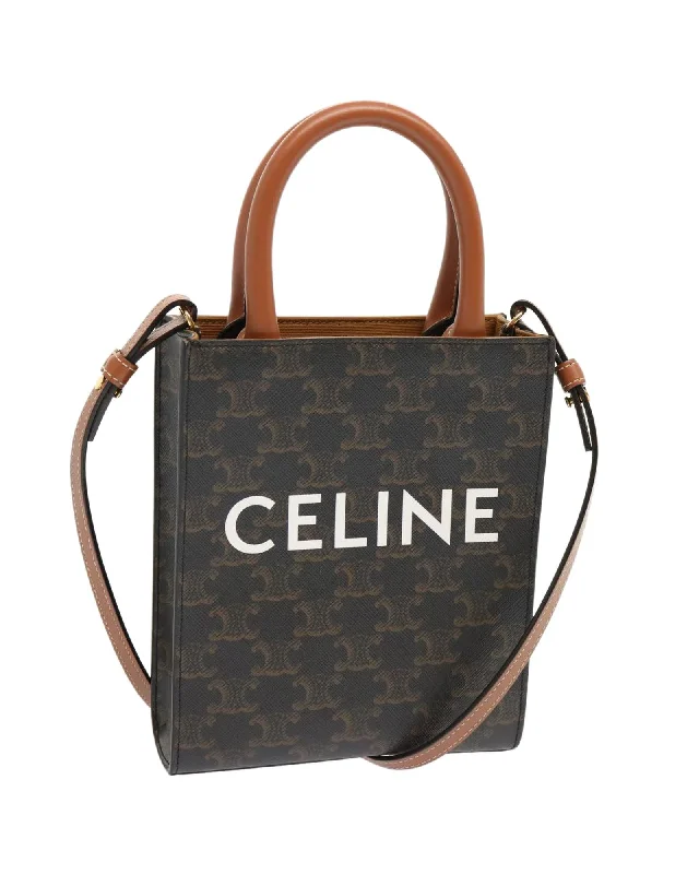 Tote bags with structured designs for a polished, professional look-Black Canvas Hand Bag with Shoulder Strap by Celine - Authentic & Excellent Condition